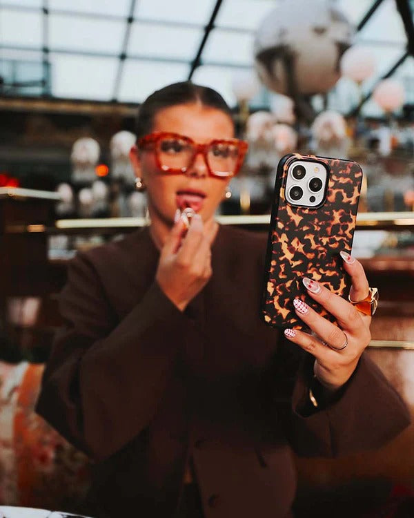 Casely iPhone Case | Shell Shocked | Tortoise Print Case | Animal Print Case Compatible with MagSafe