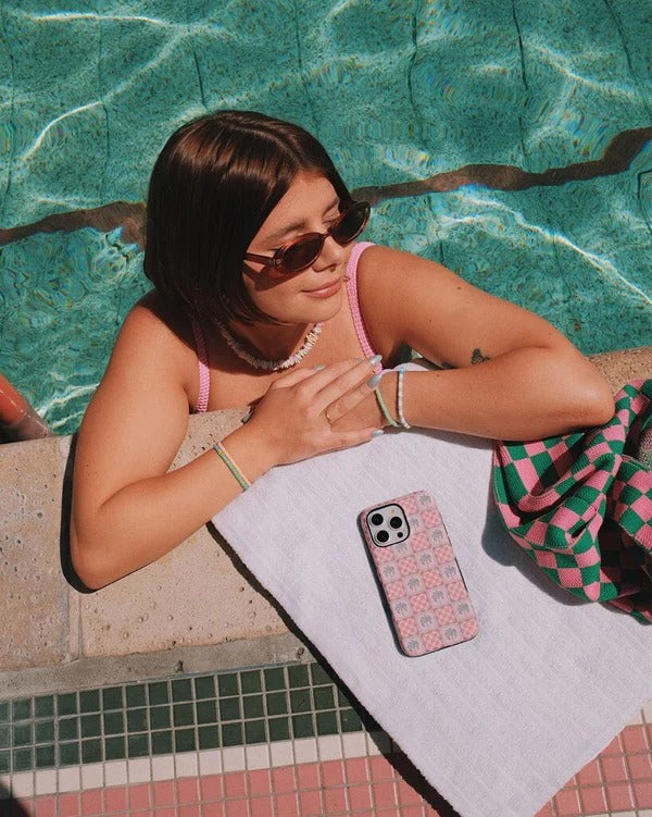 Casely iPhone Case | The Social Club | Palm Beach Case | Aesthetic Flower Case Compatible with MagSafe