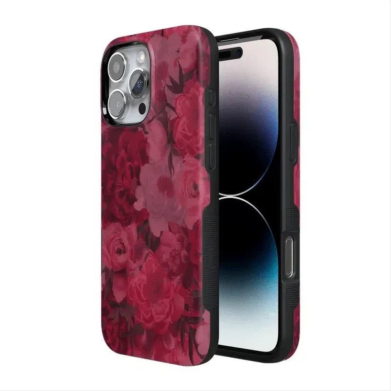 Casely iPhone Case | Romance Novel | Moody Floral Case | Aesthetic Flower Case Compatible with MagSafe
