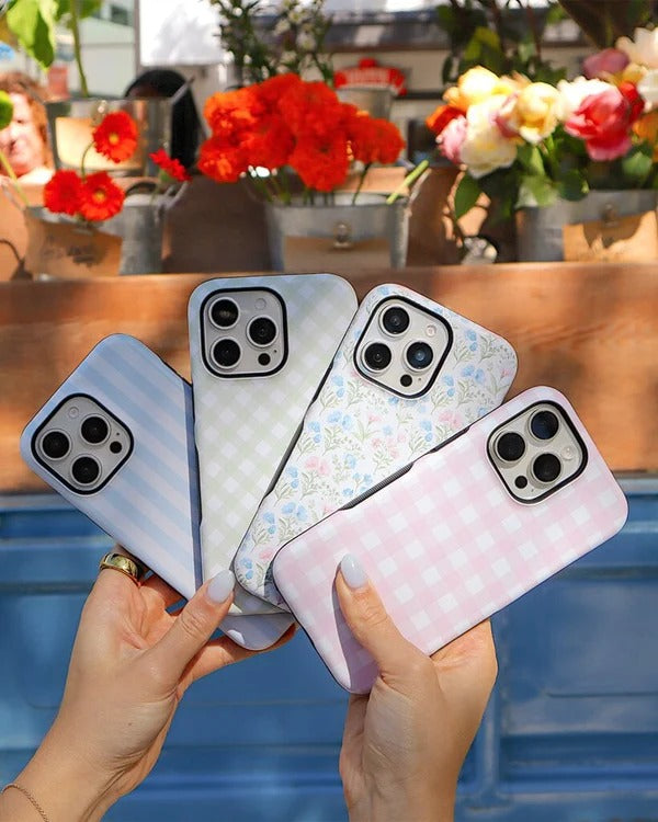 Casely iPhone Case | Blue Stripes | Sunday Best Case | Soft & Sweet Sunday Best Case Compatible with MagSafe
