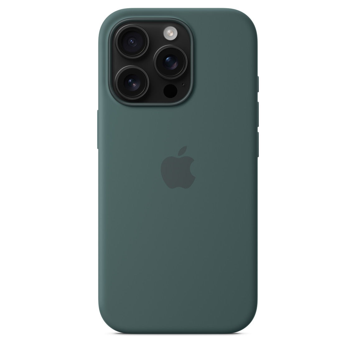 Luxury Original Silicone Apple Lake Green for Phone case 16 14 15 13 12 Pro Max Official Cases Full Cover