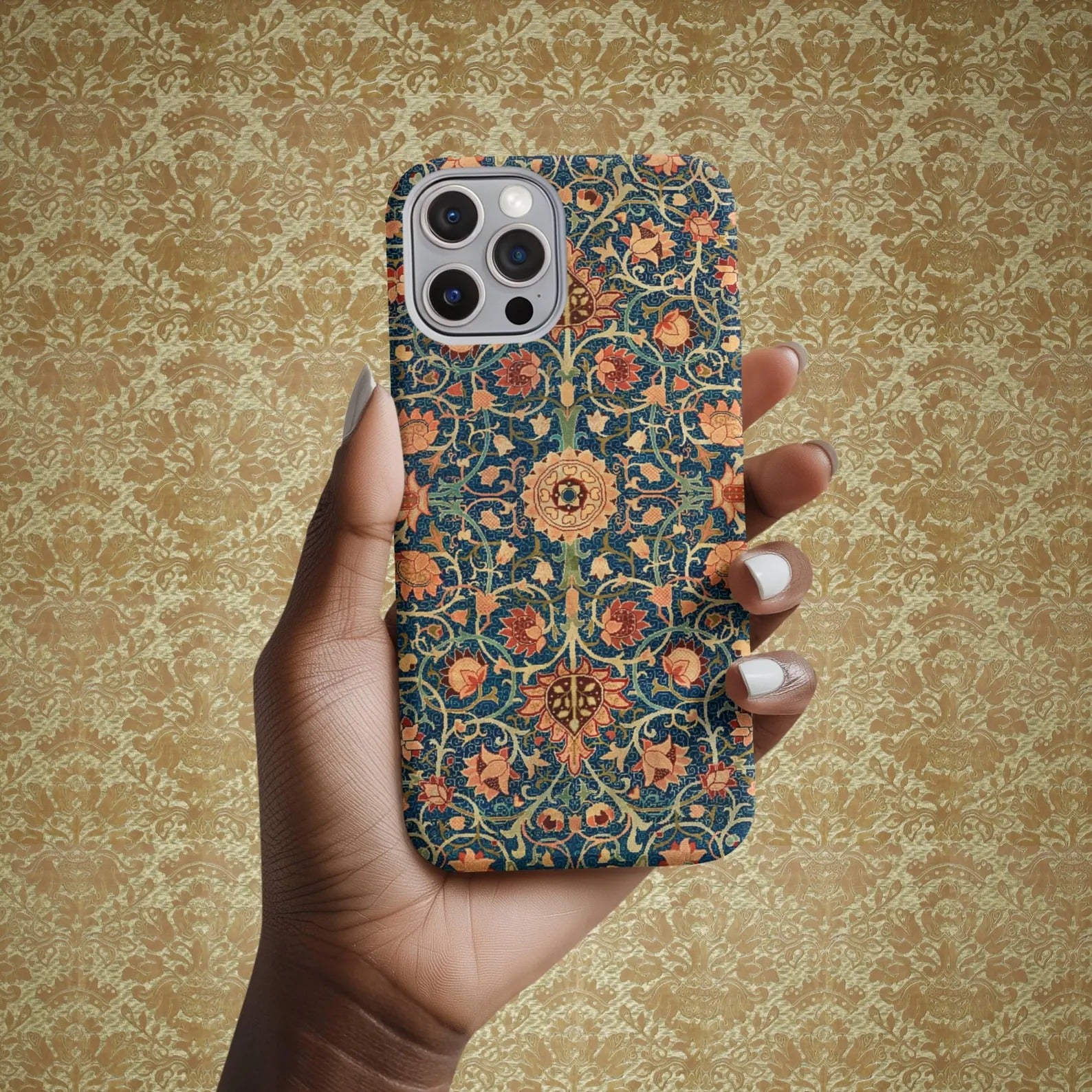 William Morris Phone Case Vintage Art Print iPhone 16 15 14 13 12 Pro Max Floral Aesthetic Cover Gift