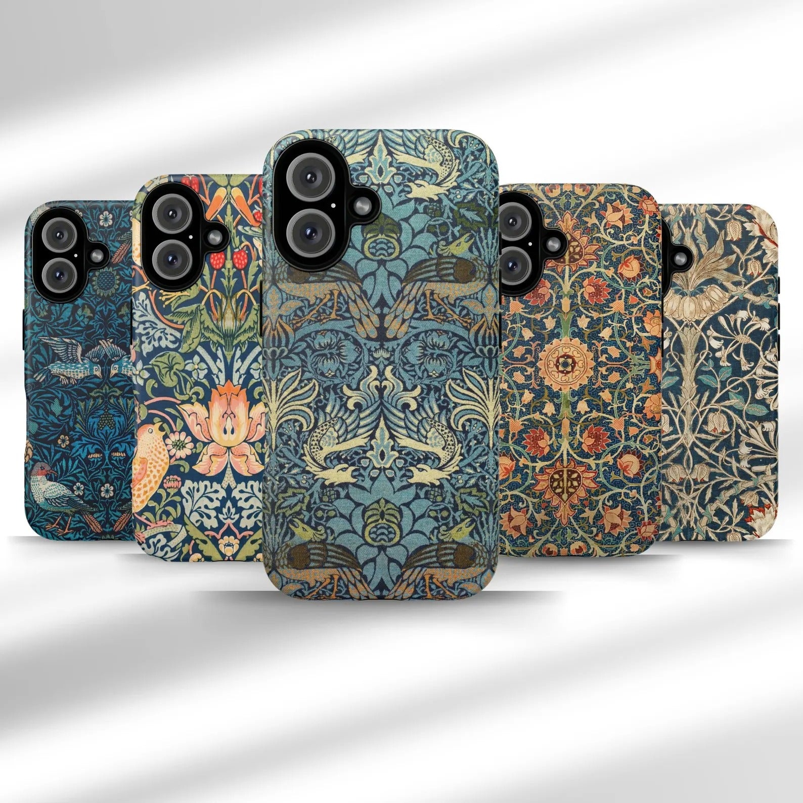 William Morris Phone Case Vintage Art Print iPhone 16 15 14 13 12 Pro Max Floral Aesthetic Cover Gift