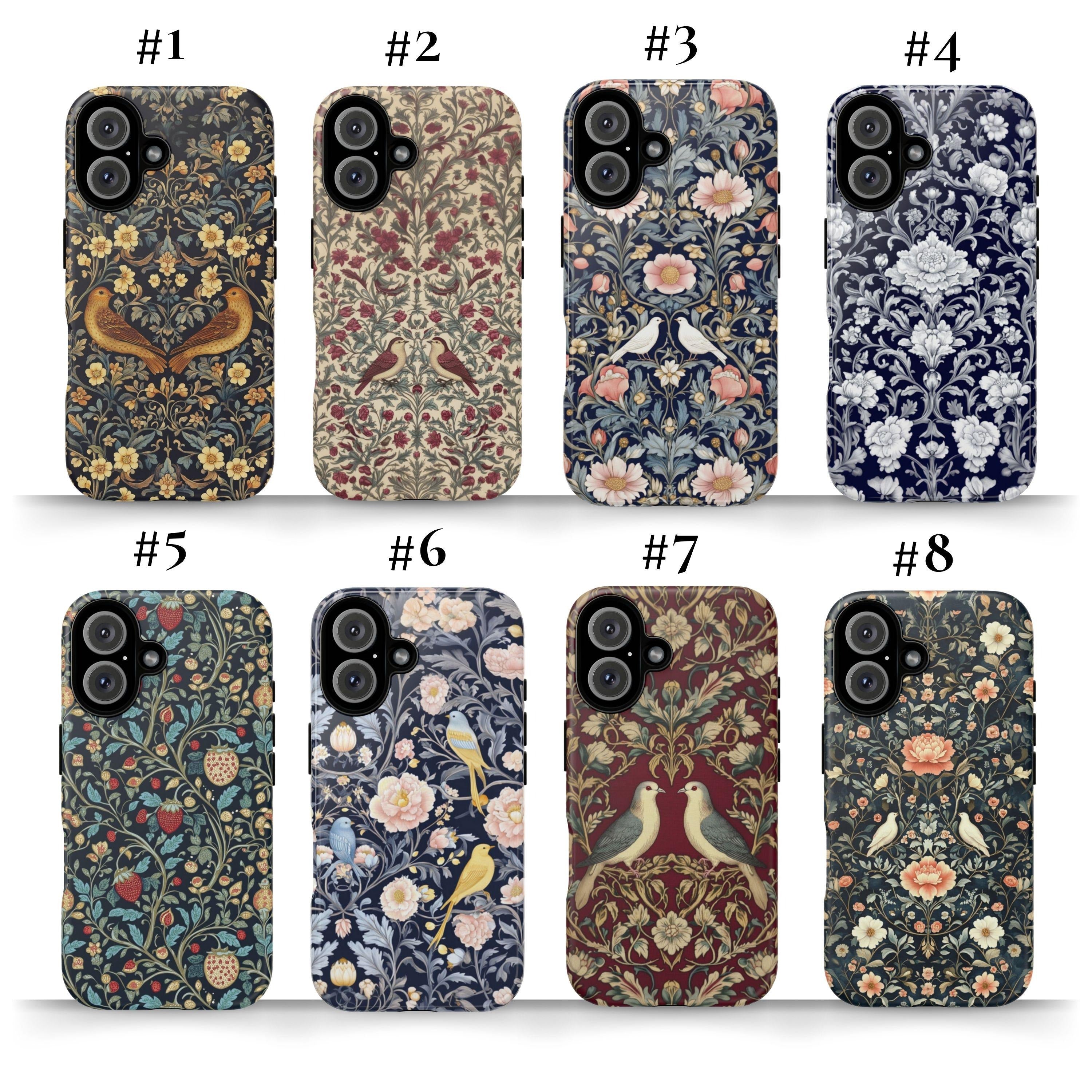 William Morris Phone Case Cover Art Print iPhone 16 Pro Max, 15 Plus, 14, 13, 12,