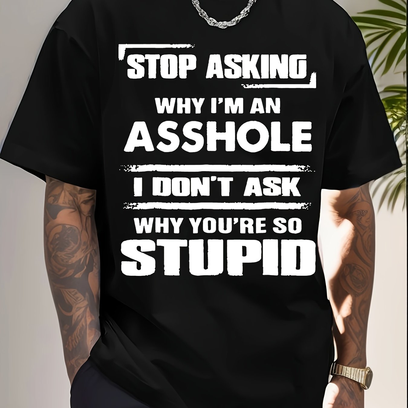 Stop Asking Why I'm An Ashoole T-Shirt 100%cotton - 220g