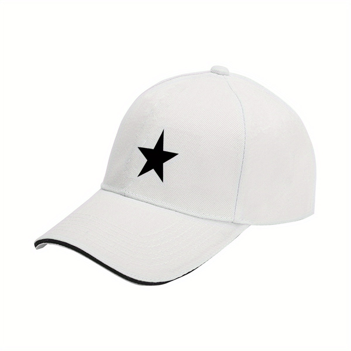 Five-Pointed Star, a Unisex Baseball Cap, Casual Street Rebound Hat, Lightweight Adjustable Visor for Both Men And Women