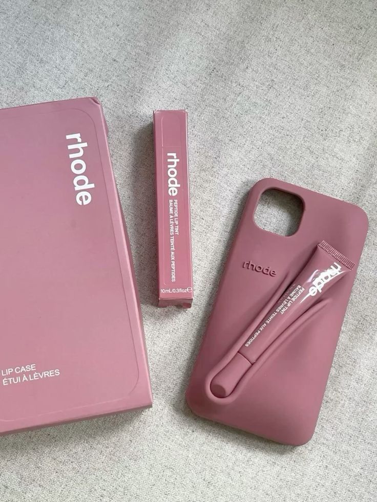 DIY Rhode Salty Tan Soft Silicone Lipstick Phone Case For iPhone 16 15 14 13 12 11 Pro Max Plus Portable Lip Gloss Holder Ins Hot Cover