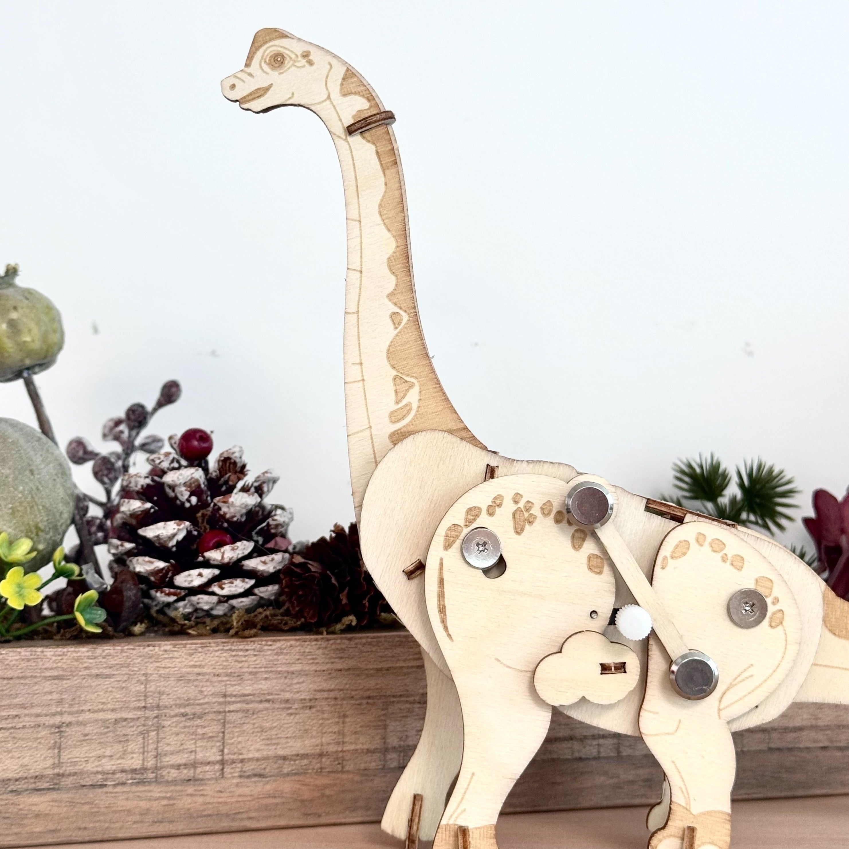 [3D Wooden Puzzle] Handmade 3D Wooden Puzzle Boards | 1 Pack For Animals Walking Educational Animal Puzzle Toys | Perfect Gifts For Christmas Halloween And Thanksgiving