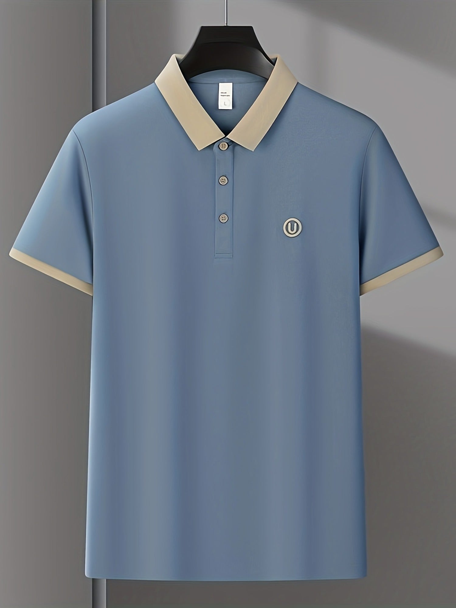 New Men'S Short-Sleeved Polo Shirt with a Collar, High-End Embroidery, Summer Solid-Color Top, T-Shirt, Half-Sleeve, Versatile Men'S Wear