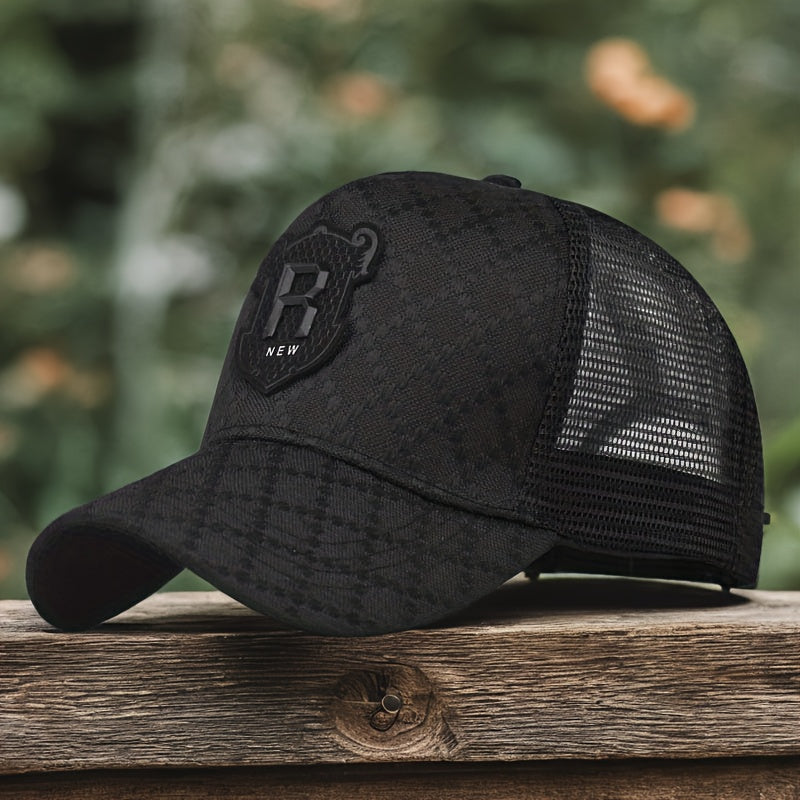 Light Luxury Hat Men's Baseball Hat Fashion Women's Casual Visor Mesh Breathable Trend Cap Truck Driver Hat