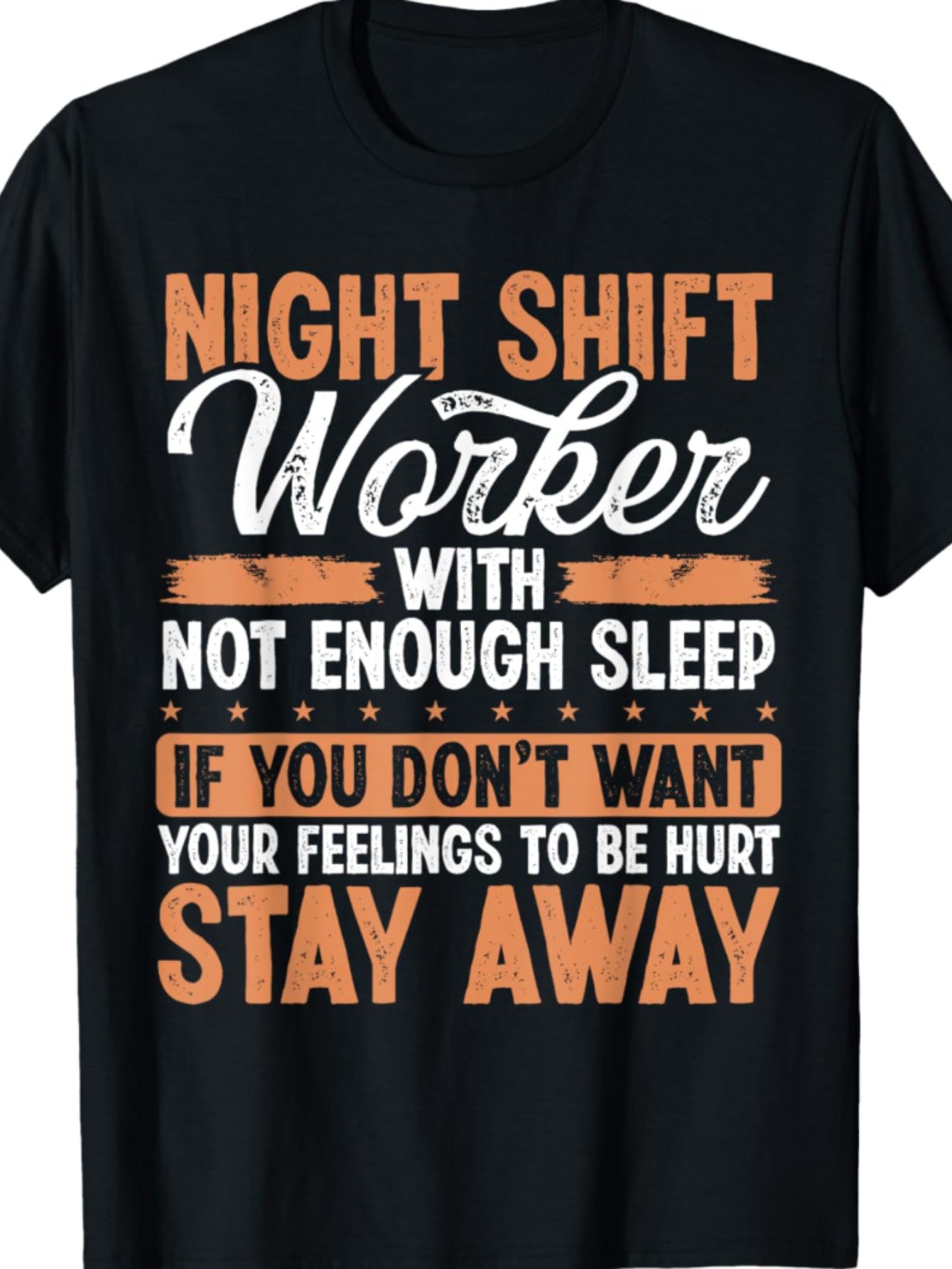 Night Shift Worker Graphic Tee, 100% Cotton Casual Crew Neck T-Shirt, Regular Fit, Adult Men'S Humorous Overnight Factory Worker Print Top, Knit Fabric, Summer Season, for Training & Outdoor Activities