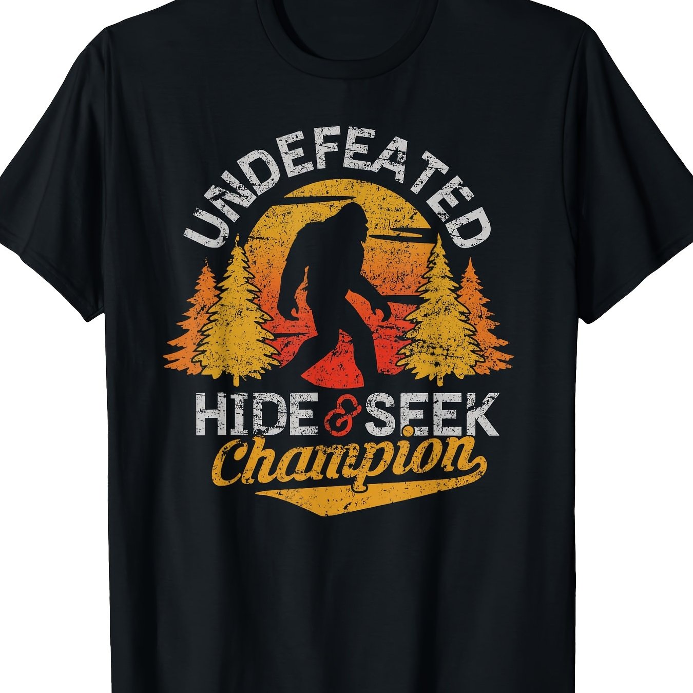[Premium Sasquatch Peekaboo Shirt] Soft 220g Premium Sasquatch Peekaboo Shirt - 100% Cotton Comfortable Men's Tee for Everyday Wear