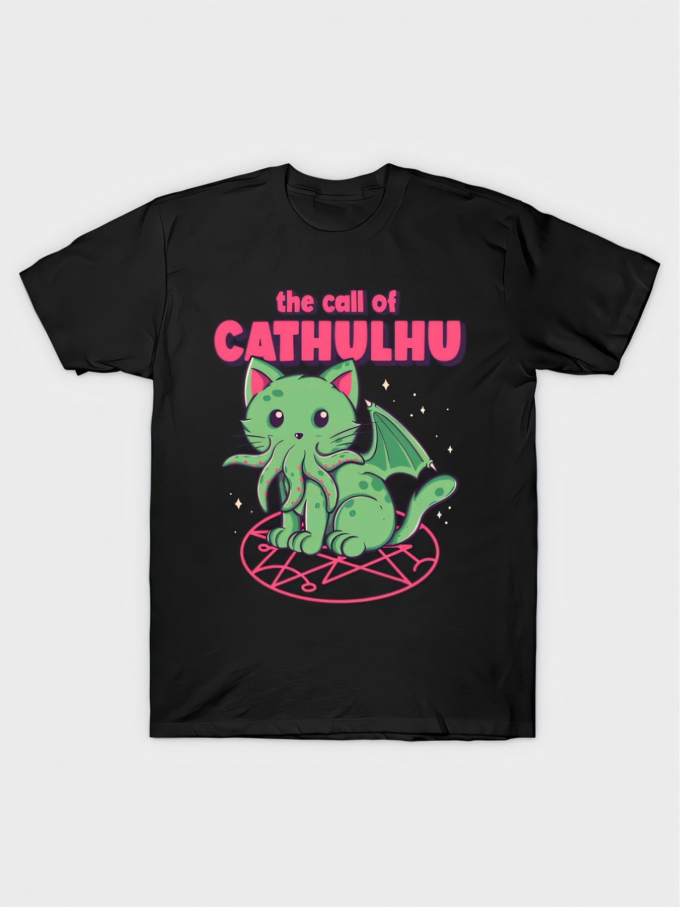 Cathulhu Funny Men's Short-Sleeved T-shirt