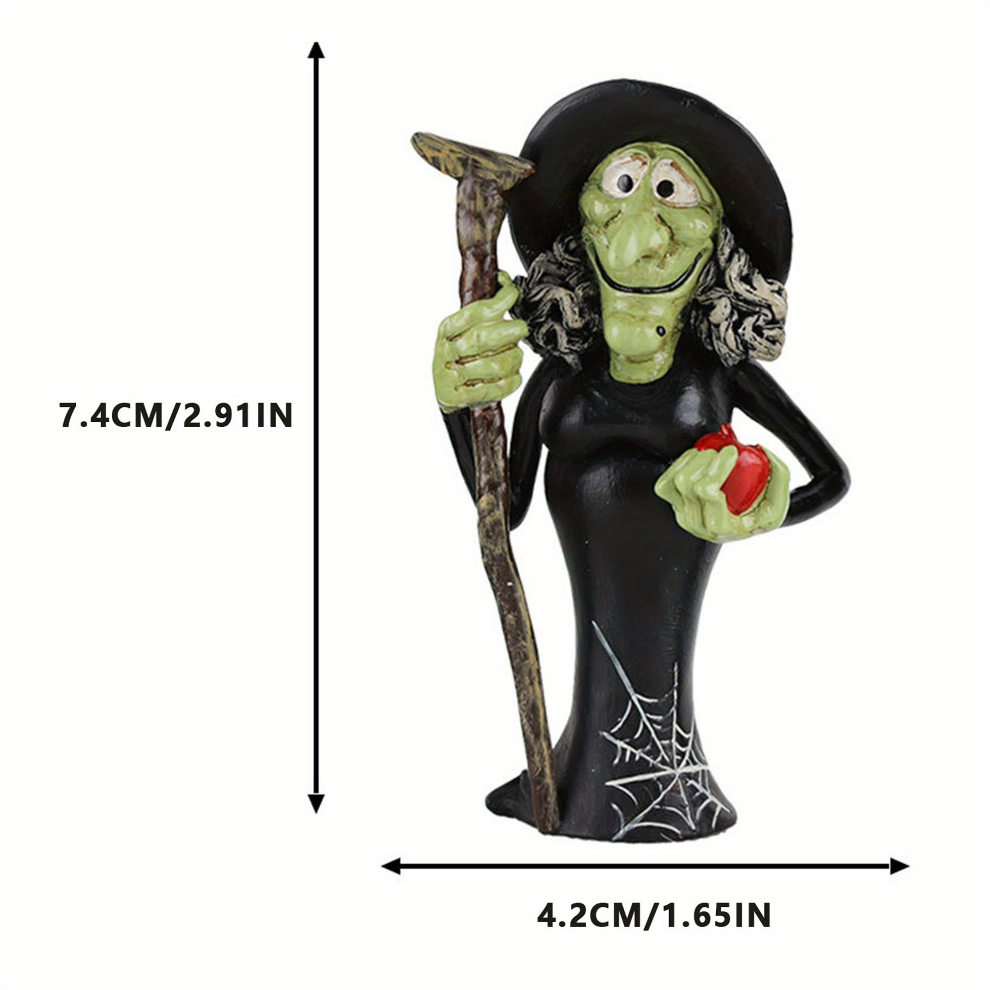 Halloween Tiered Tray Decorations, Spooky Witch Black Cat Ghost Pumpkin Figurines Table Centerpiece for Home