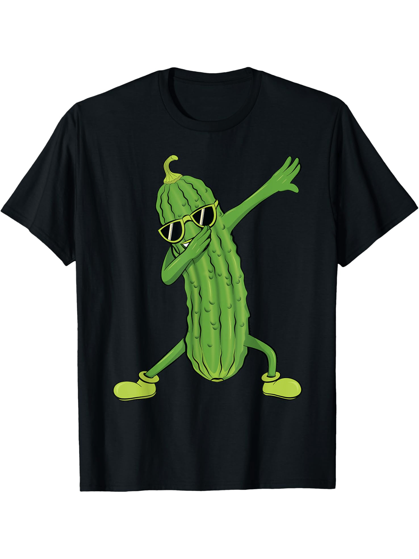 Dabbing Pickle Dancing Cucumber lover Funny Shirt Gifts T-Shirt Cotton Fun Design DIYMen's Soft breathable comfortable casual sports Halloween and Christmas gifts