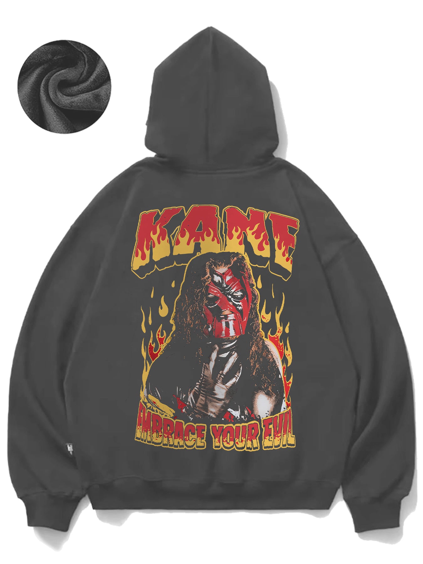 Fiery Character Artwork Fun Men's fashion hoodie casual autumn and winter fleece hoodie comfortabl eessential hoodie