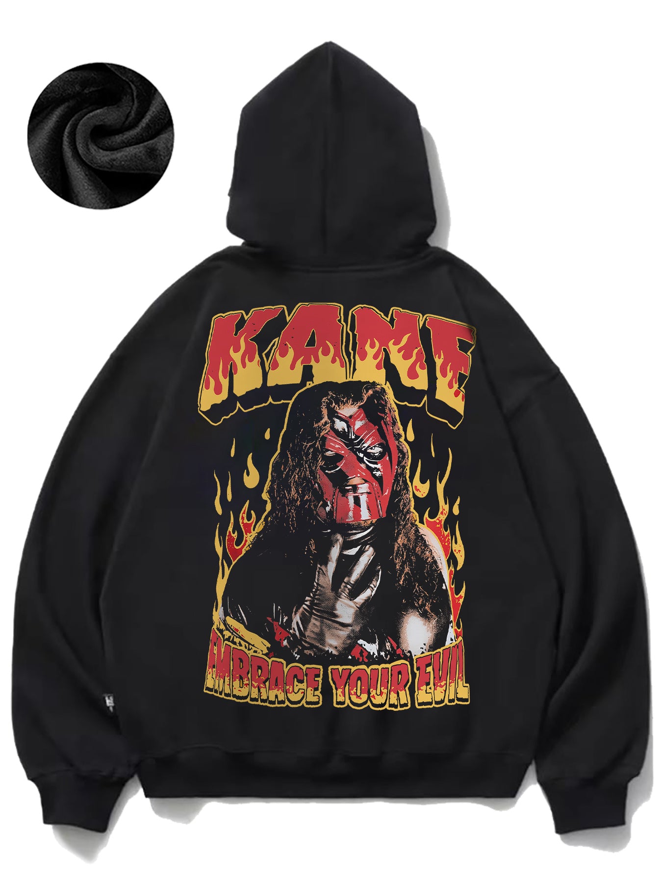 Fiery Character Artwork Fun Men's fashion hoodie casual autumn and winter fleece hoodie comfortabl eessential hoodie