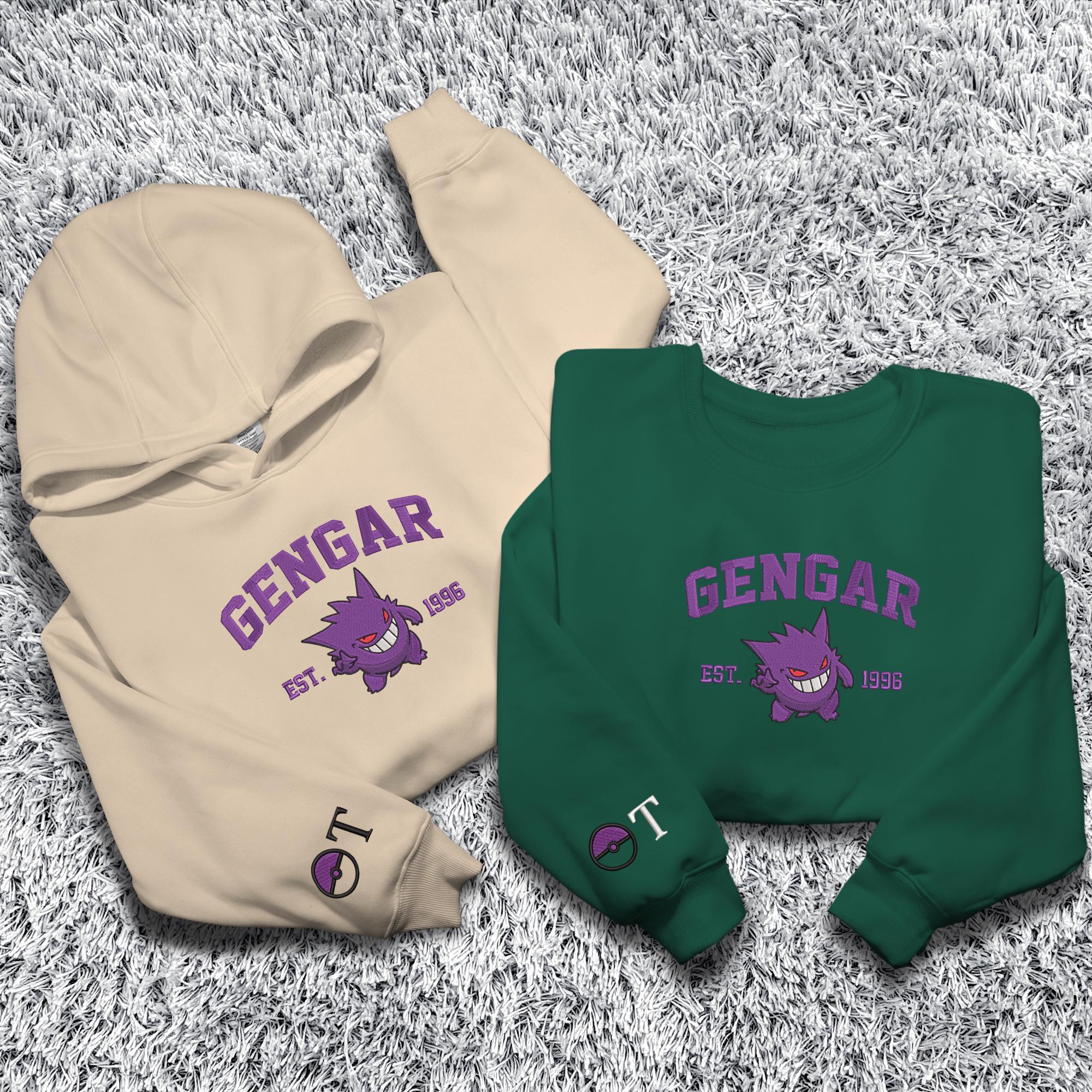 Personalized Ghost Embroidered Sweatshirt Custom Ghost Hoodie Crewneck Sweatshirt Custom Name Shirt Gifts