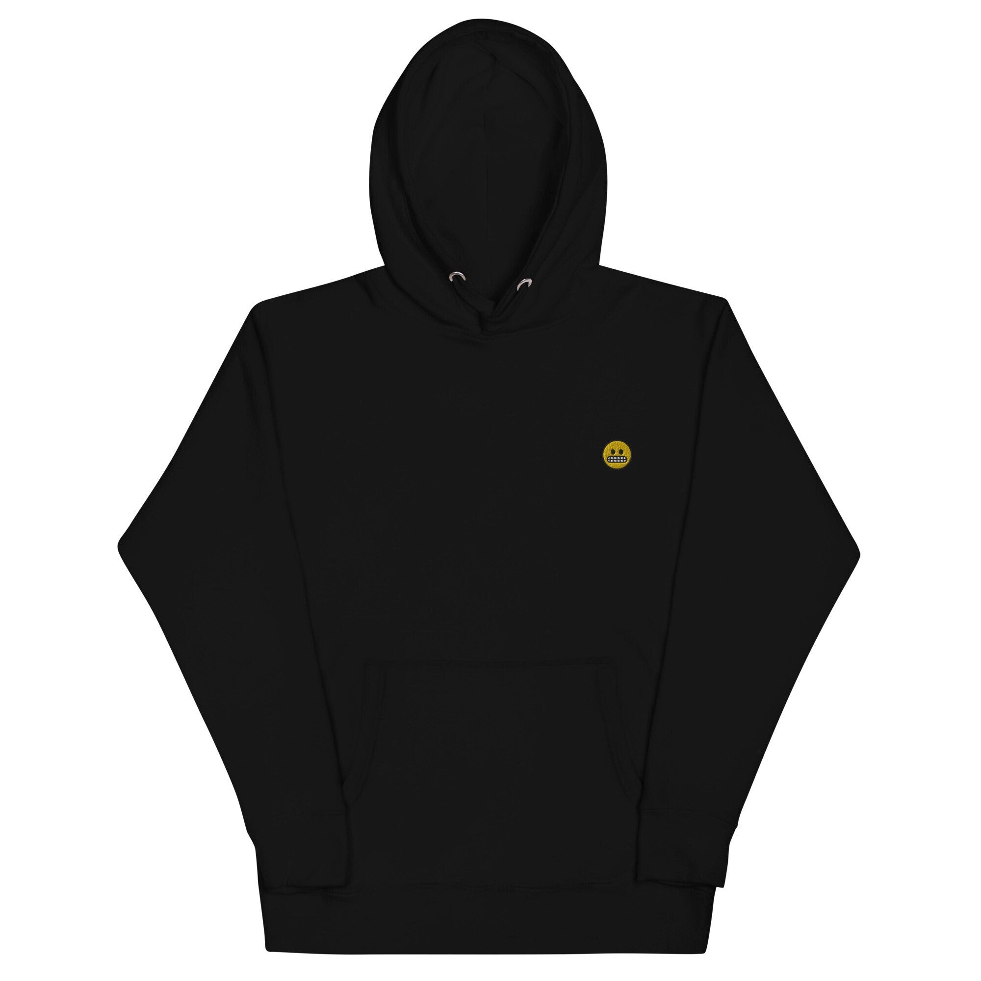 Grimace Emoji Unisex Hoodie, Handmade Embroidered Hoodie, Premium Hooded Sweater, Hoodie Embroidery - Multiple Colors