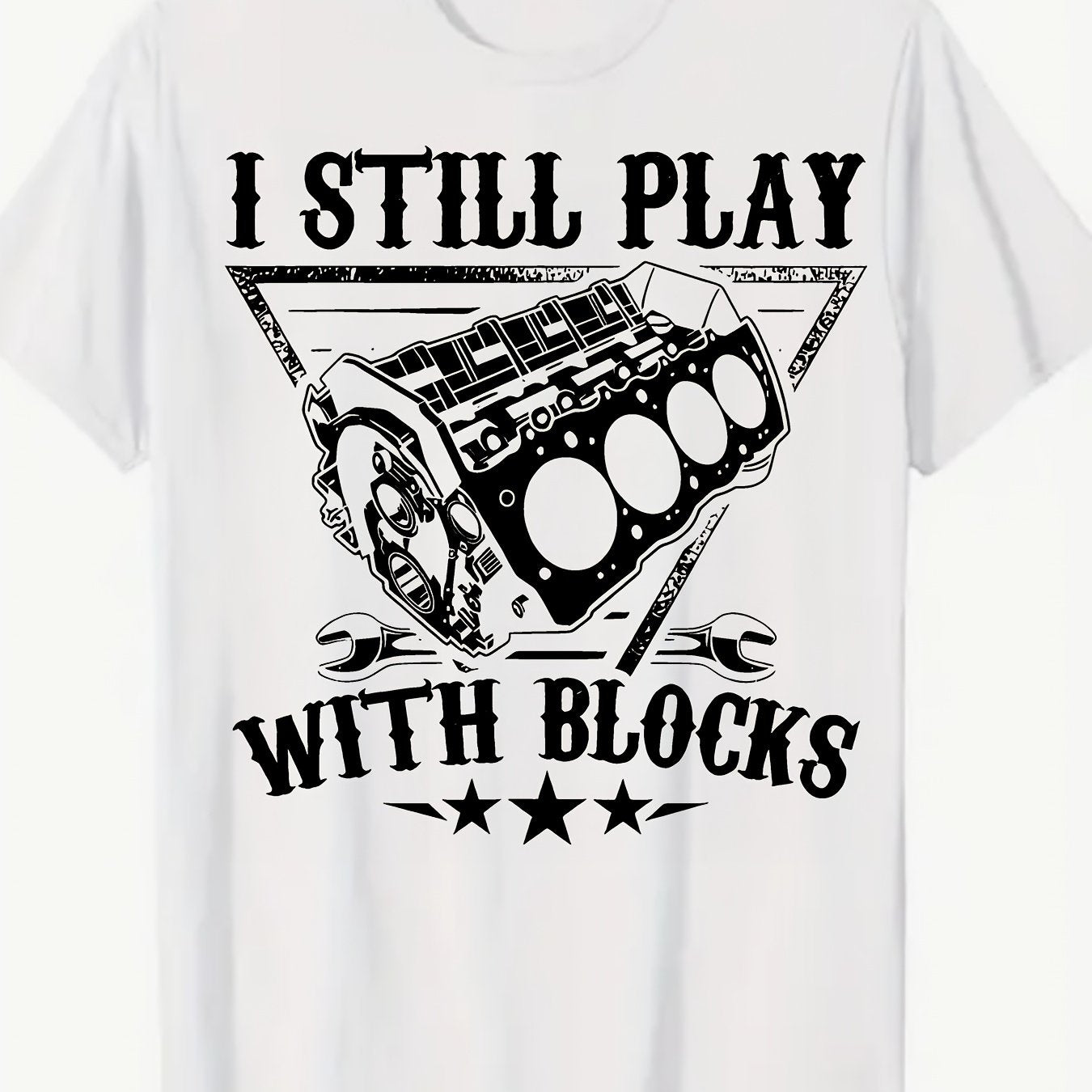 Retro Street Element Printed T-Shirt, Classic Letter Pattern Pure Cotton Short Sleeve 220G