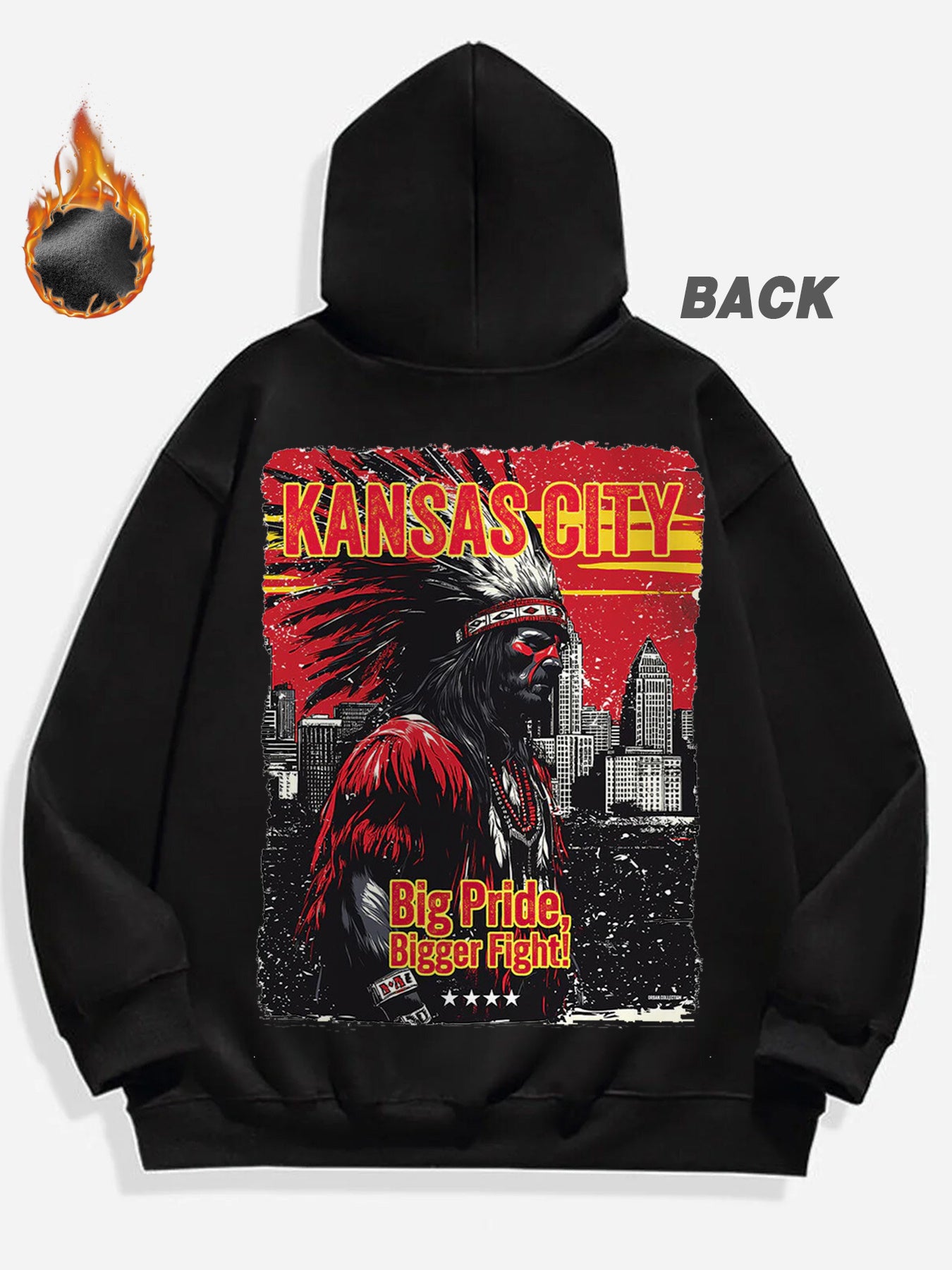 Kansas City Fleece Hoodie for Men – Cozy Winter Casual Sweatshirt with 