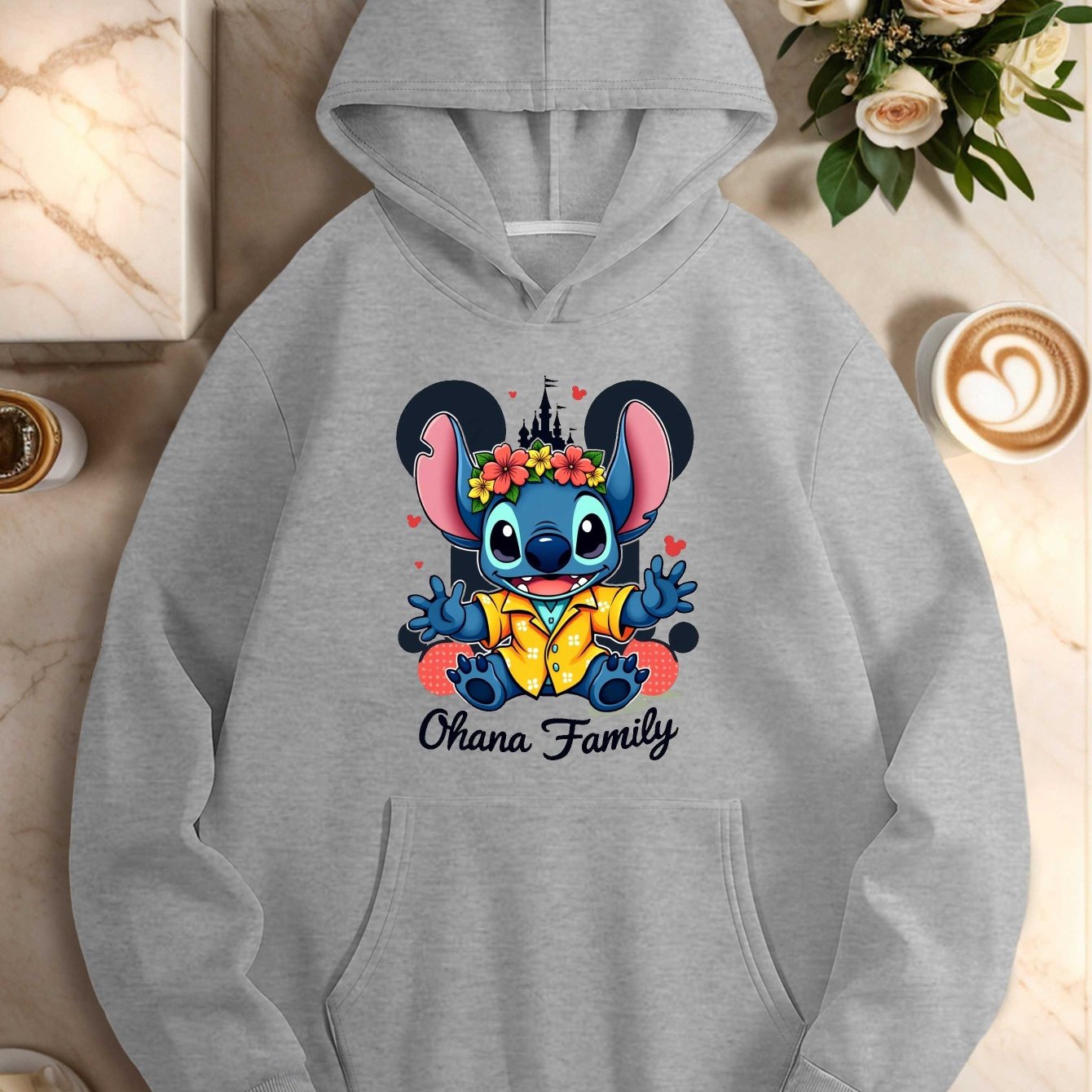 Teediy Castle Stitch Tropical Vintage Disney Design Teediy Women'S Hoodies