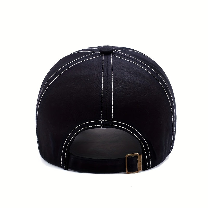 1pc Unisex Sunshade Breathable Baseball Cap With Eagle Embroidery For Outdoor Sport, Ideal choice for Gifts