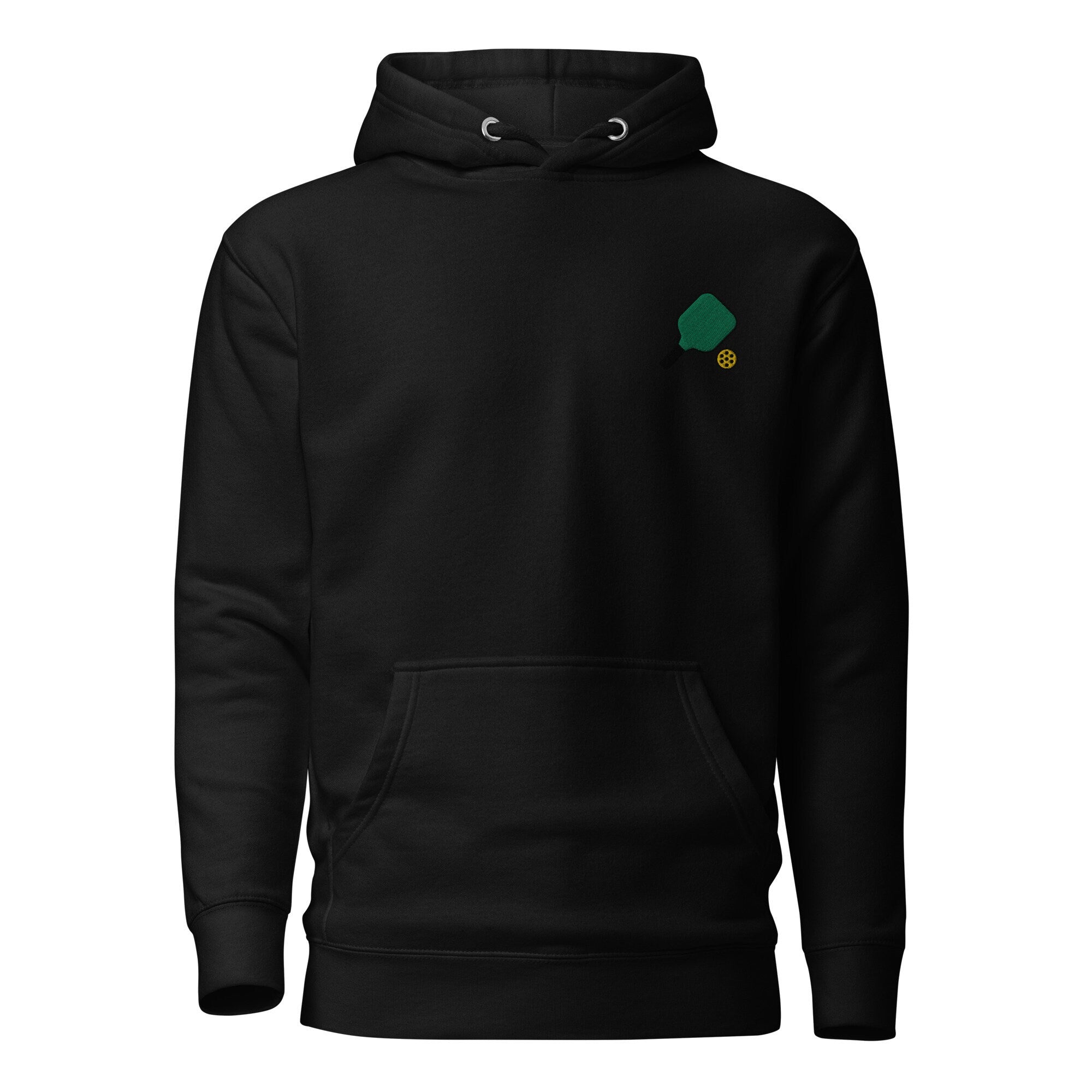 Pickleball Lover, Pickleball Unisex Hoodie, Handmade Embroidered Hoodie, Premium Hooded Sweater, Hoodie Embroidery - Multiple Colors