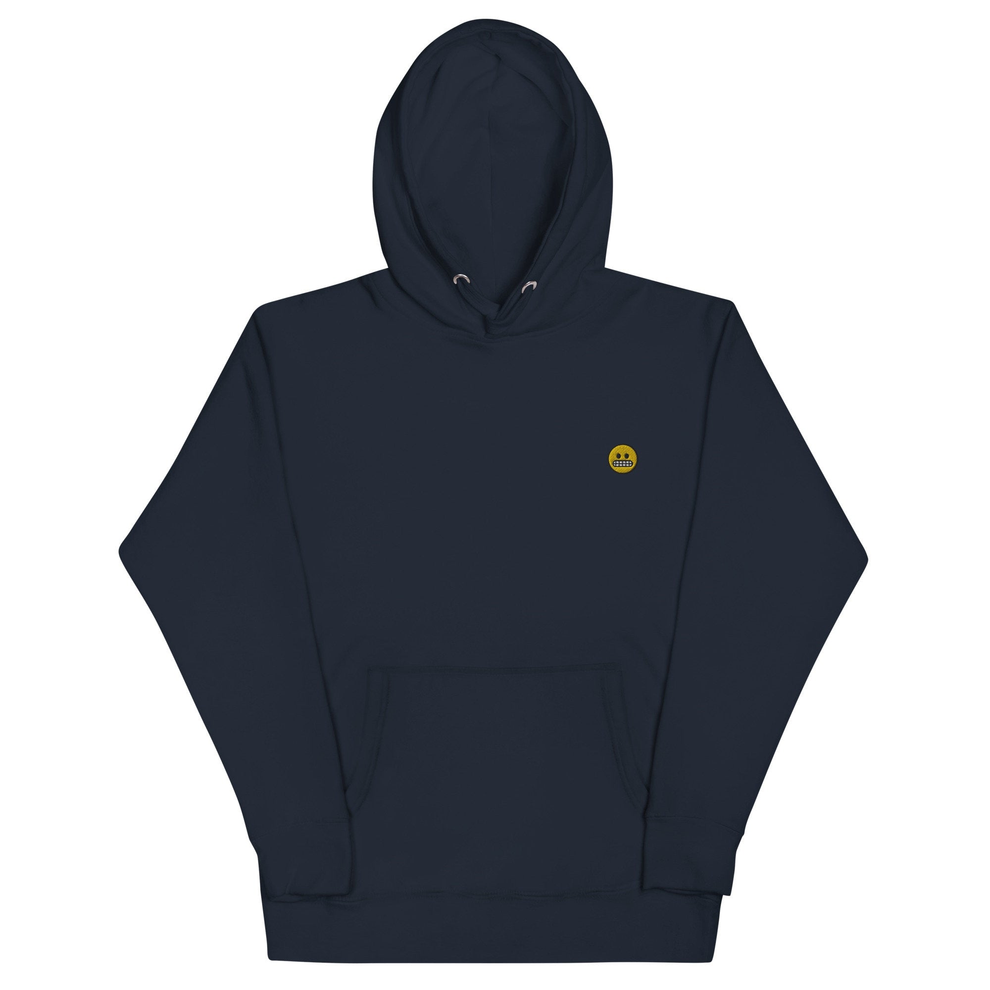 Grimace Emoji Unisex Hoodie, Handmade Embroidered Hoodie, Premium Hooded Sweater, Hoodie Embroidery - Multiple Colors
