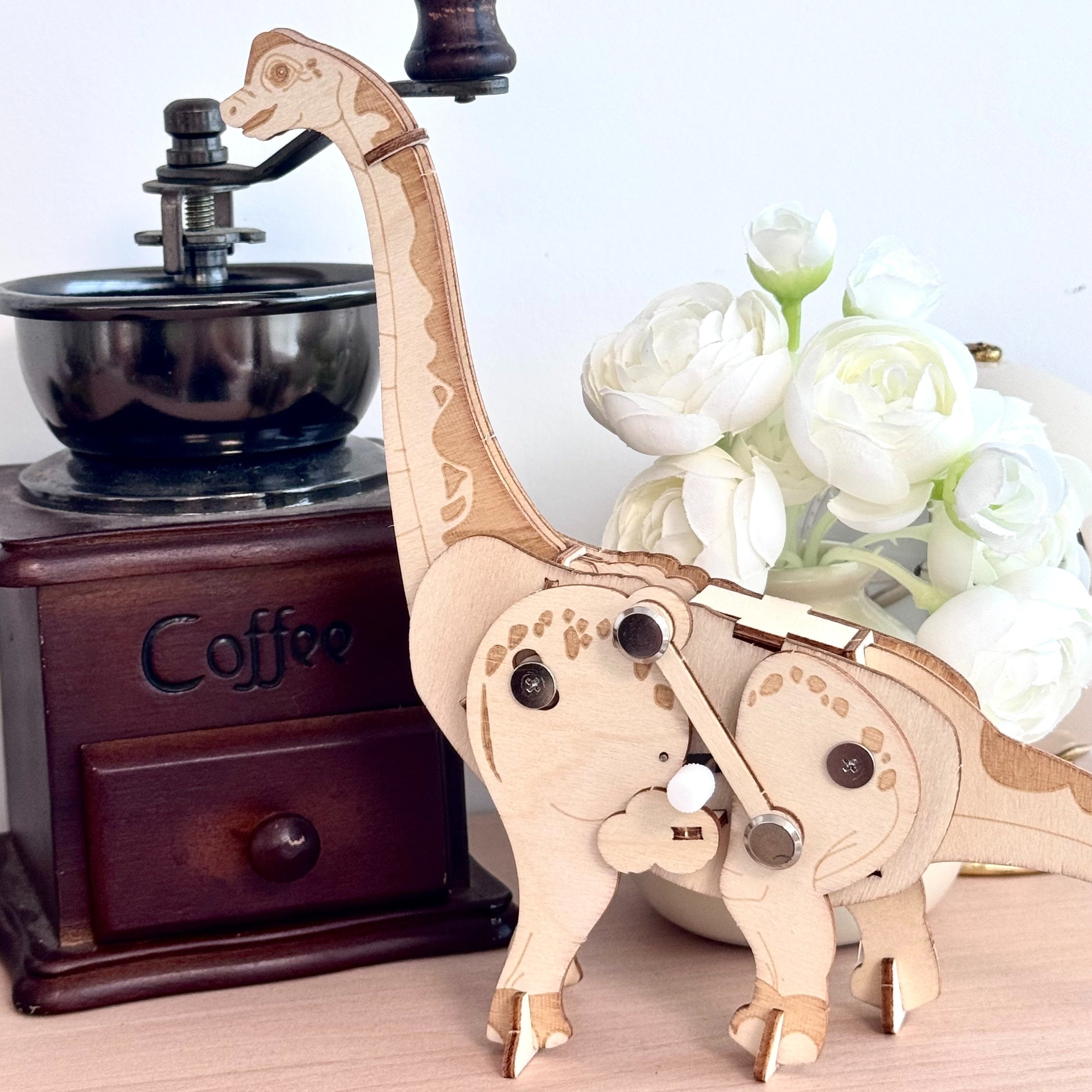 [3D Wooden Puzzle] Handmade 3D Wooden Puzzle Boards | 1 Pack For Animals Walking Educational Animal Puzzle Toys | Perfect Gifts For Christmas Halloween And Thanksgiving