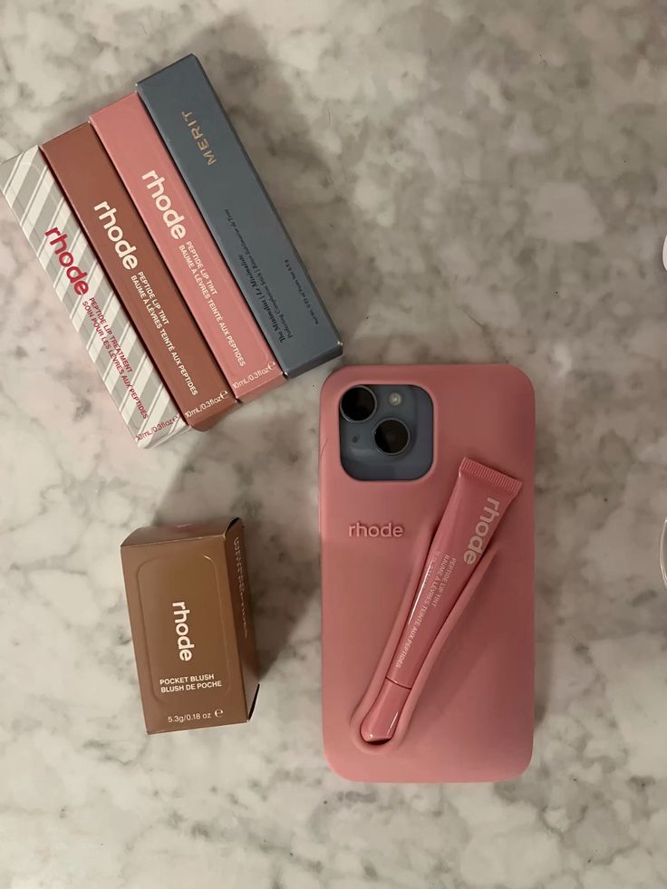 DIY Rhode Toast Soft Silicone Lipstick Phone Case For iPhone 16 15 14 13 12 11 Pro Max Plus Portable Lip Gloss Holder Ins Hot Cover