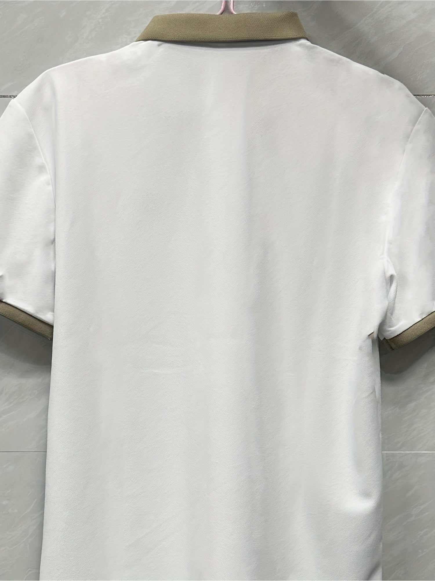 New Men'S Short-Sleeved Polo Shirt with a Collar, High-End Embroidery, Summer Solid-Color Top, T-Shirt, Half-Sleeve, Versatile Men'S Wear