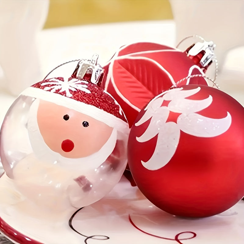 Shatterproof Christmas Ball Decorated Christmas Tree Ornaments with Pendant