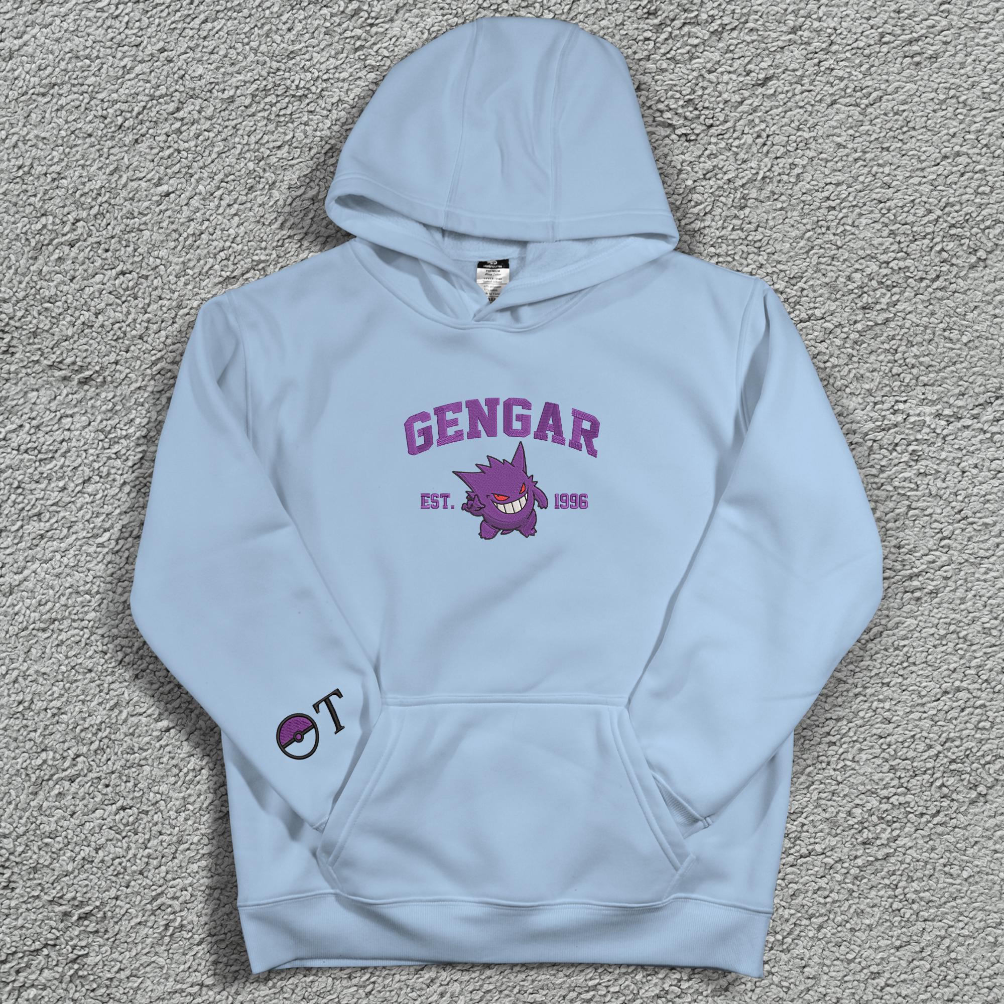 Personalized Ghost Embroidered Sweatshirt Custom Ghost Hoodie Crewneck Sweatshirt Custom Name Shirt Gifts