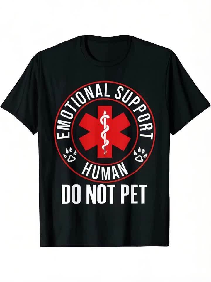 [LIMITED Emotional Support T-Shirt] NEW LIMITED Emotional Support Human Do Not Pet Service Dog T-Shirt - MADE IN USA