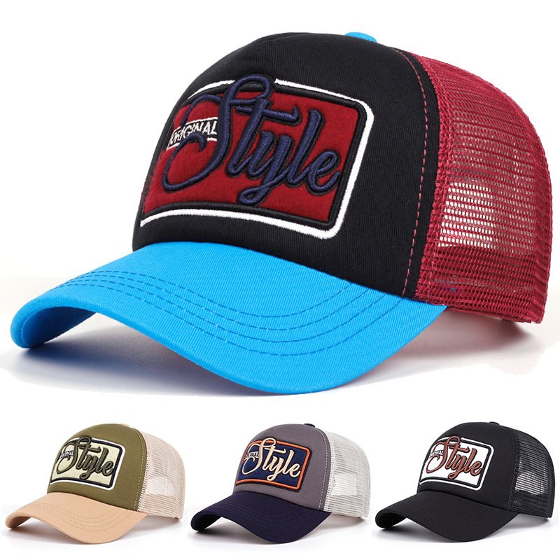 1pc Men'S Embroidered Polyester Baseball Cap, Argyle Pattern, Lightweight, Breathable Mesh, Fitted with Buckle Closure, Hand Washable, for New Year, Hiking, Party, Gift - Holiday Theme