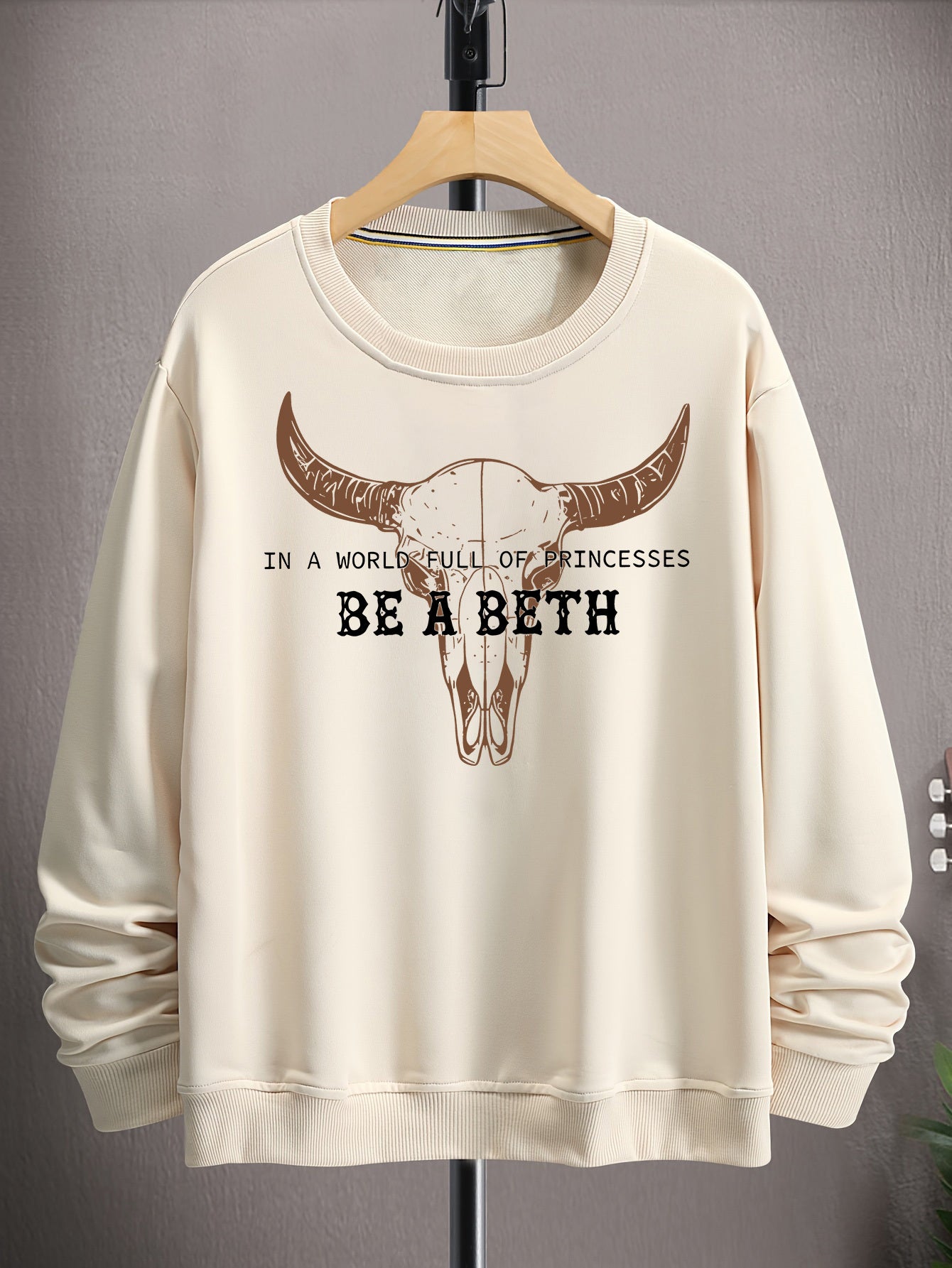 New Fashion BE A BETH Printed Pullover - Autumn And Winter Long-Sleeved Round Neck Hoodie - Men'S And Women'S Casual