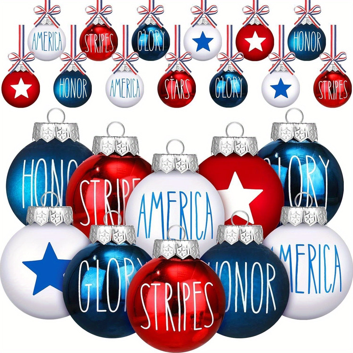 Wooden Patriotic Hanging Ornaments Independence Day 4th of July Ball Decoration Festival Supplies