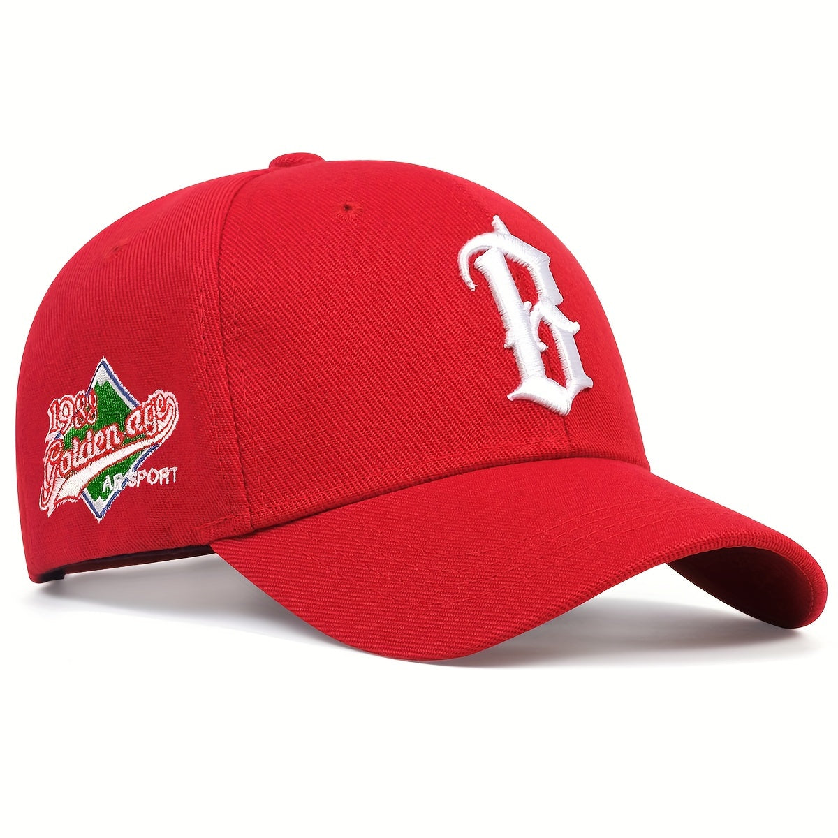[Lightweight Adjustable Baseball Cap] Gothic B Embroidery Baseball Cap Solid Color Casual Dad Hats Lightweight Adjustable Sun Hat For Women & Men