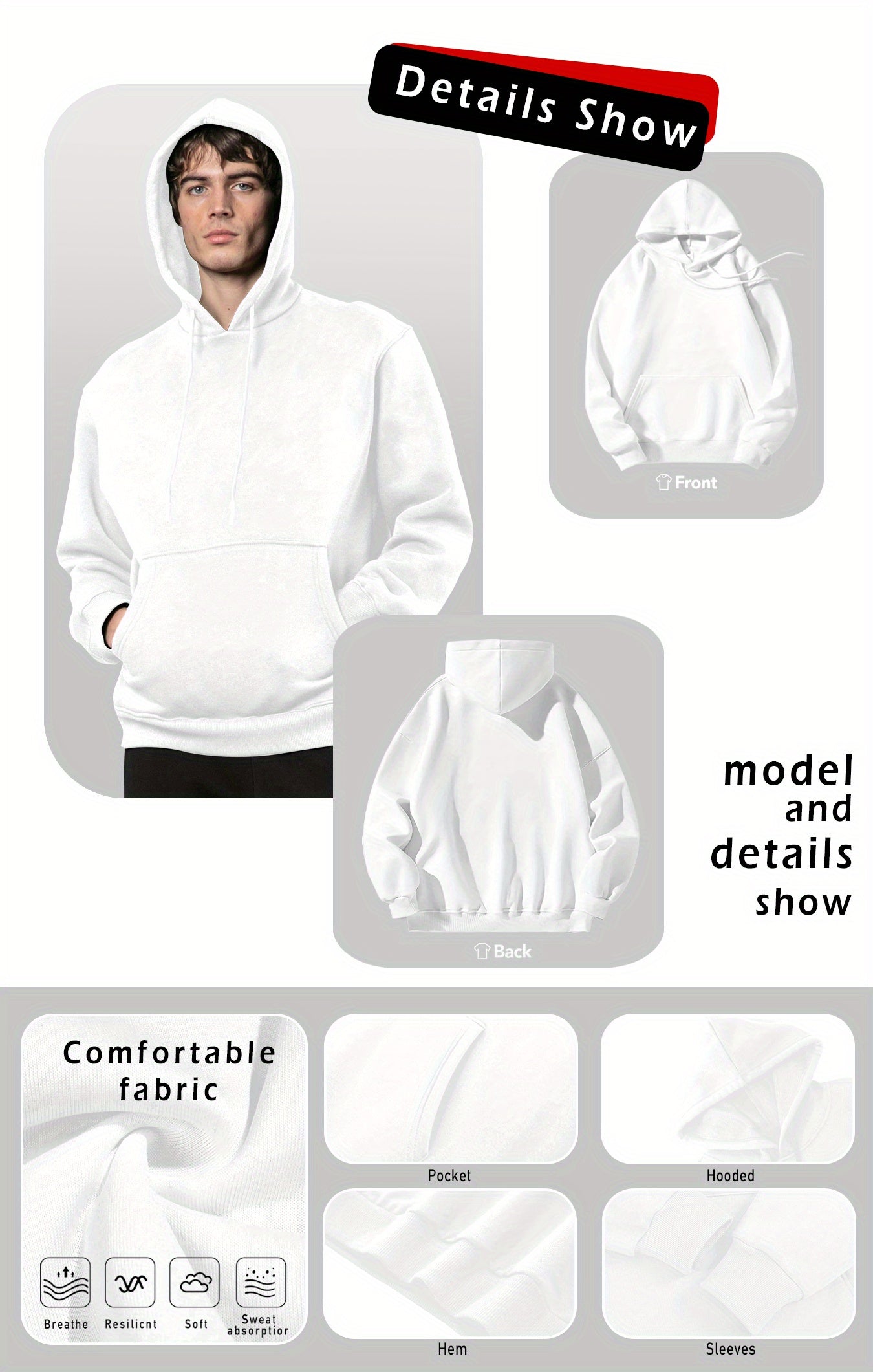 Men's Y2K Basketball Star Graphic Fleece Hoodie - Black, Trendy Hip-Hop Streetwear with Kangaroo Pocket, Perfect for Fall/Winter Casual Wear and Gifts