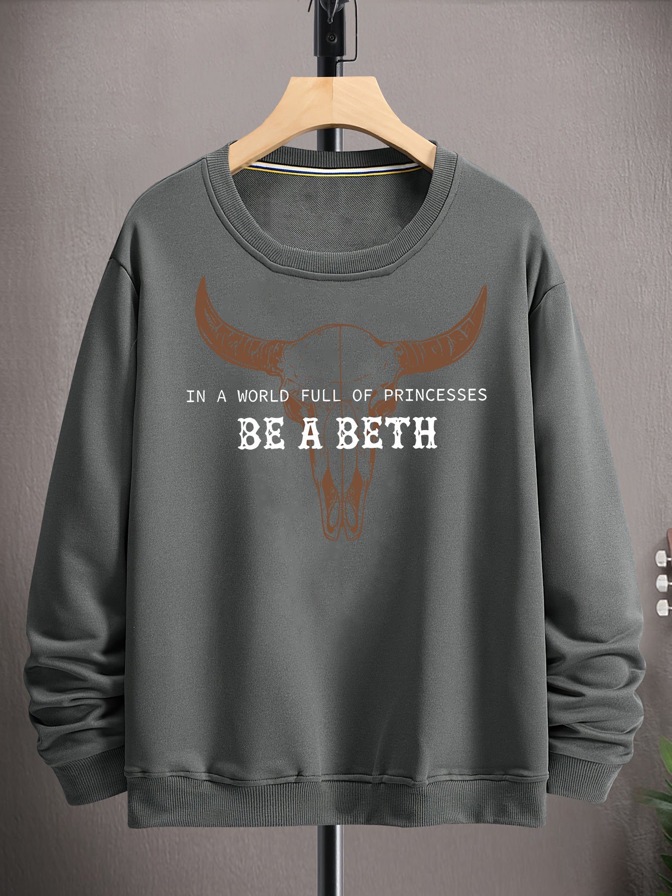 New Fashion BE A BETH Printed Pullover - Autumn And Winter Long-Sleeved Round Neck Hoodie - Men'S And Women'S Casual
