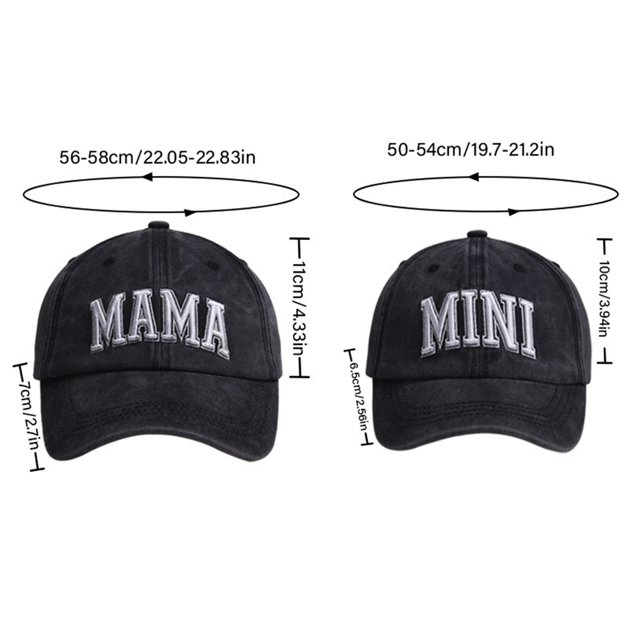Family Themed Blend Baseball Caps, Breathable Sun Protection Hat with 