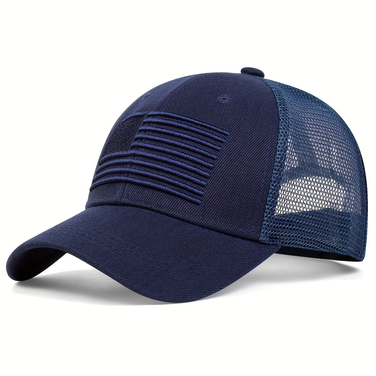 Men's American Flag Baseball Cap - Adjustable, Mesh, Sun Protection for Outdoor Travel and Casual Wear