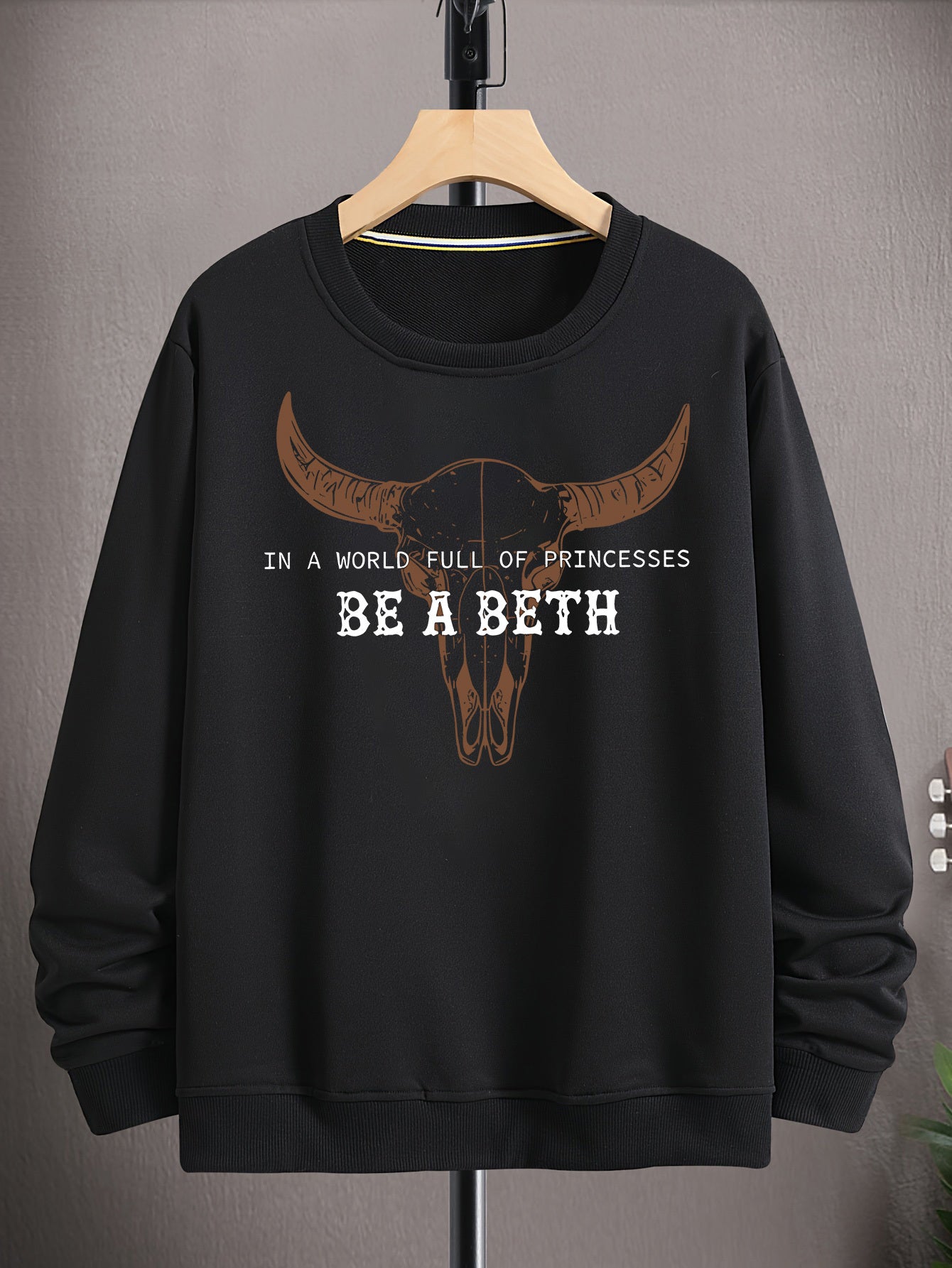 New Fashion BE A BETH Printed Pullover - Autumn And Winter Long-Sleeved Round Neck Hoodie - Men'S And Women'S Casual
