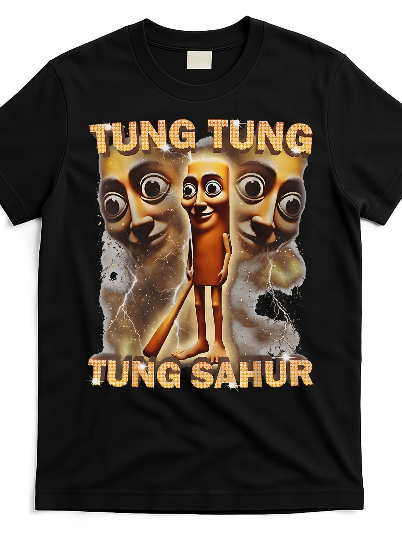 Tung Tung Tung Sahur Is Calling Funny Italian Brainrot [Cool Design] Street Trending Style Women'S Tee Comfortable Cotton Round Neck Shorts Same Gender Design And Sleeves Men'S T Shirts