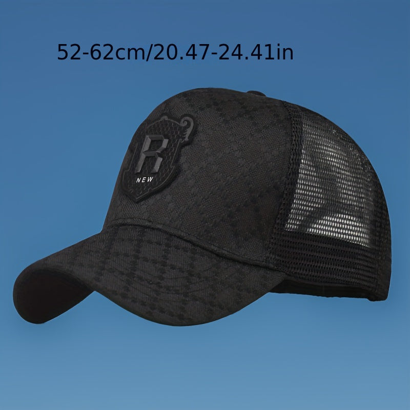 Light Luxury Hat Men's Baseball Hat Fashion Women's Casual Visor Mesh Breathable Trend Cap Truck Driver Hat