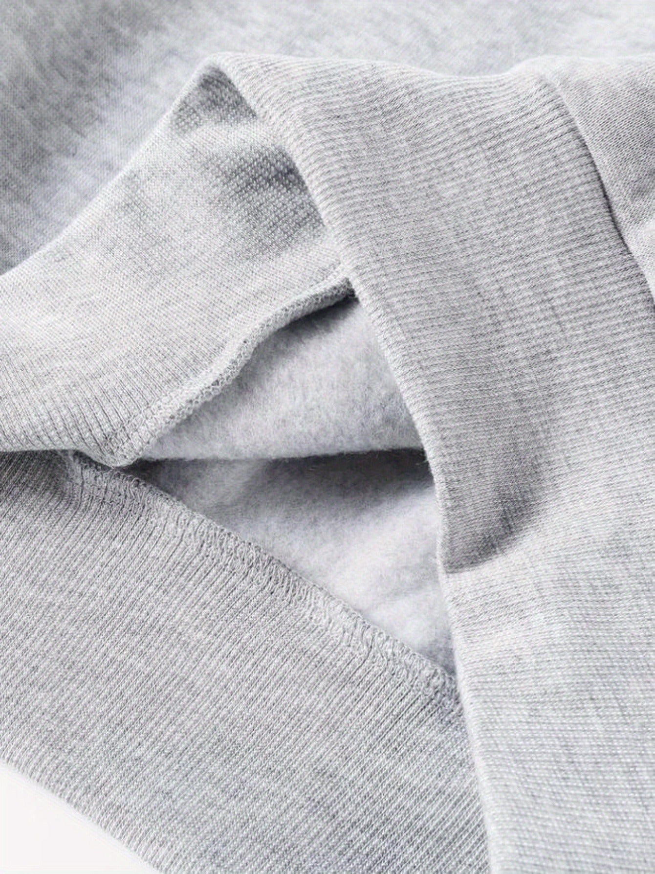 [Grey Sweater] Long Sleeve Crew Neck Letter Print Sweater | Women's Casual Knit Grey Pullover for Autumn/ Winter