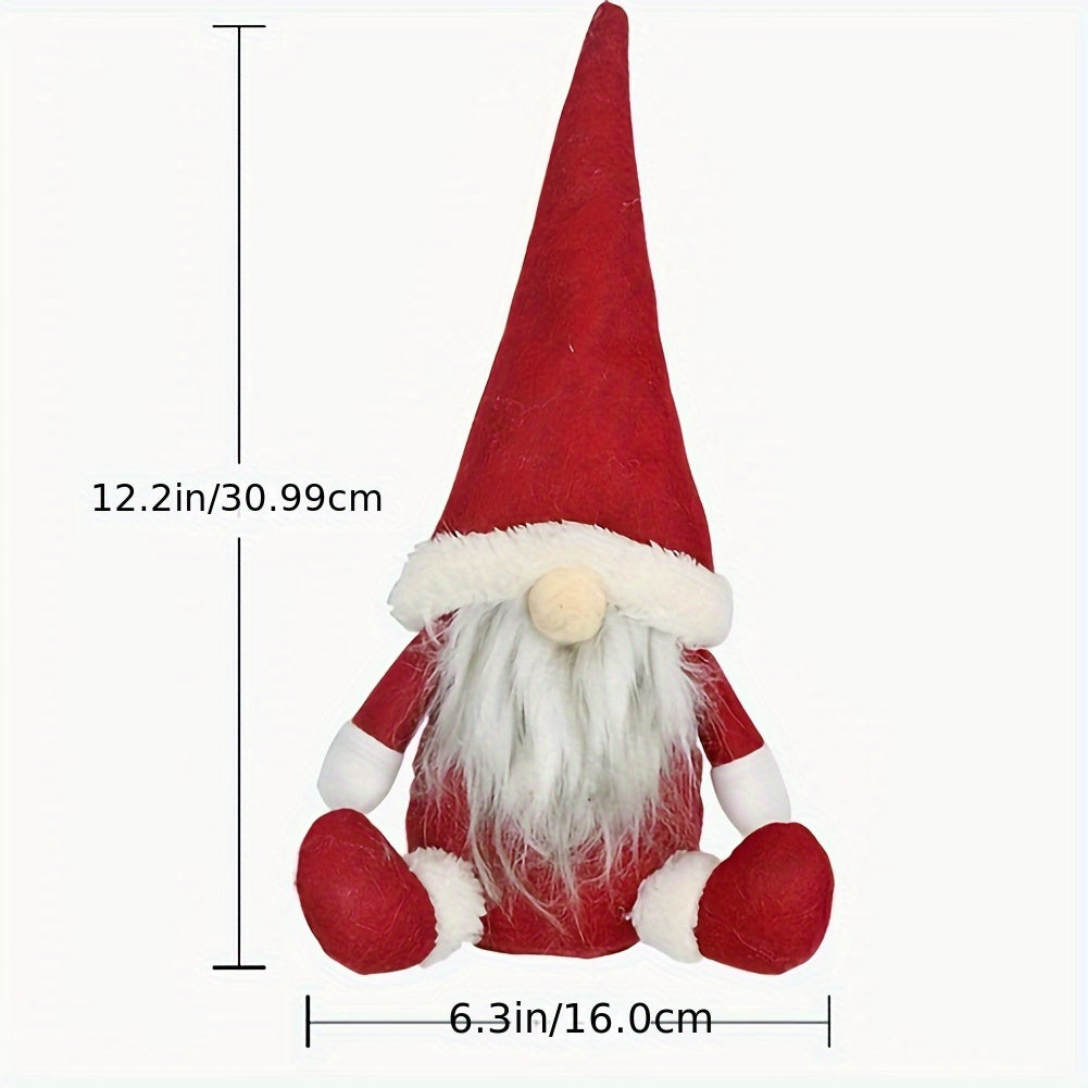 [Halloween Gnome Doll] Tomte Scandinavian Nisse Elf Dwarf Faceless Gnome Doll | Halloween Gnomes Plush with Spider Ornaments Halloween Witch Gnomes Home Tiered Tray Decorations
