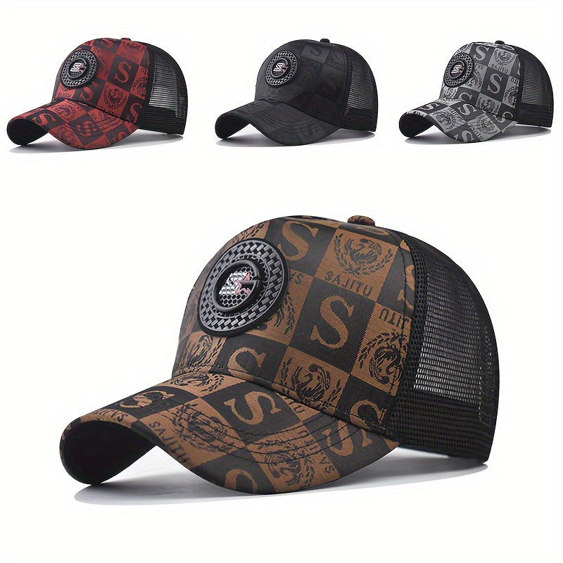 Men's Trendy Baseball Cap - Fashion Visor, Casual Trucker Hat for Daily Wear