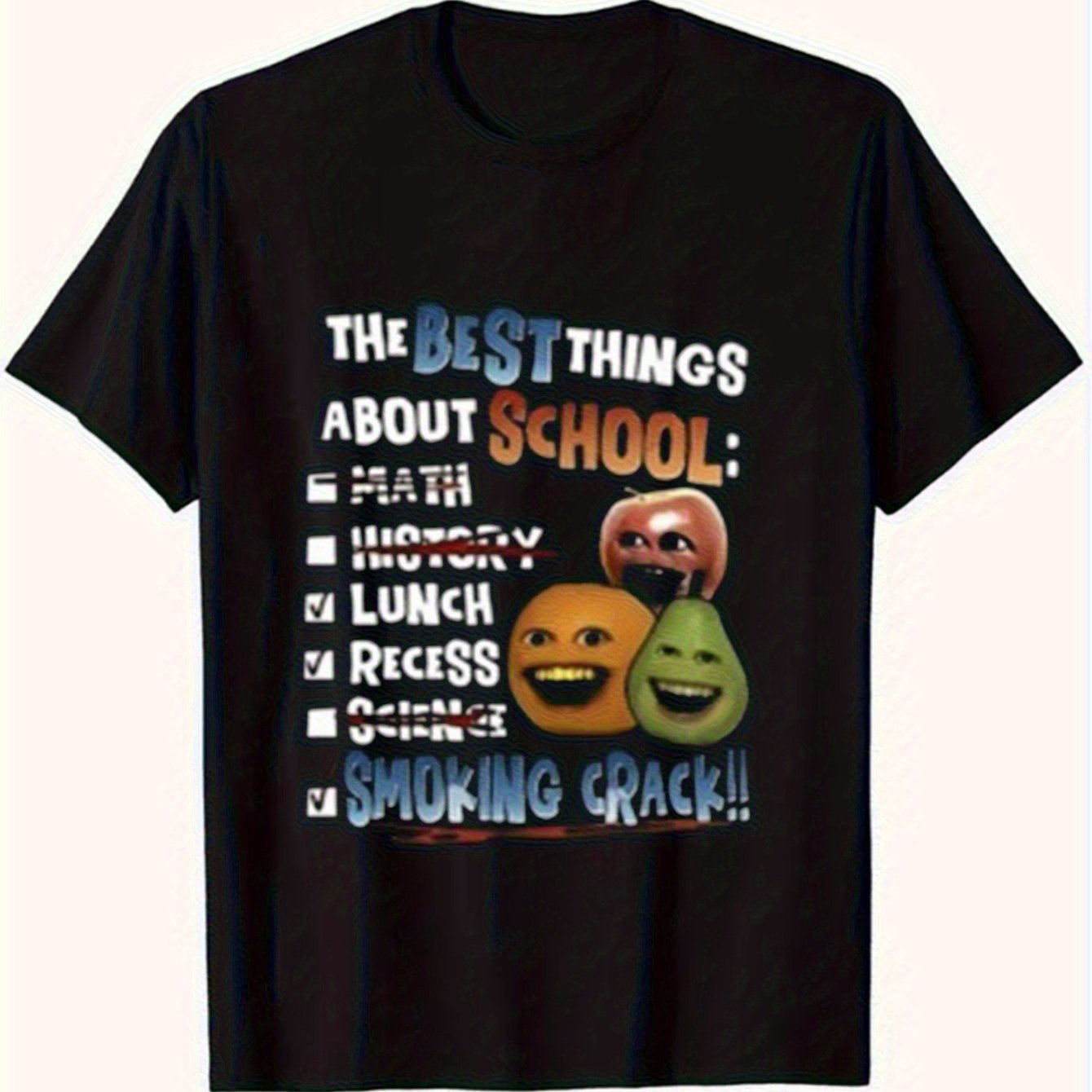 [100% Cotton Graphic Tee] 100% Cotton Men's Casual Graphic T-Shirt | 